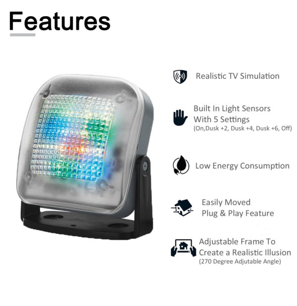 TV Simulator An Anti-Burglar and Theft Deterrent with an LED Light Timer & Sensor - Image 2