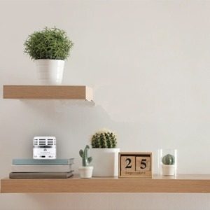 freestanding smoke alarm on shelf